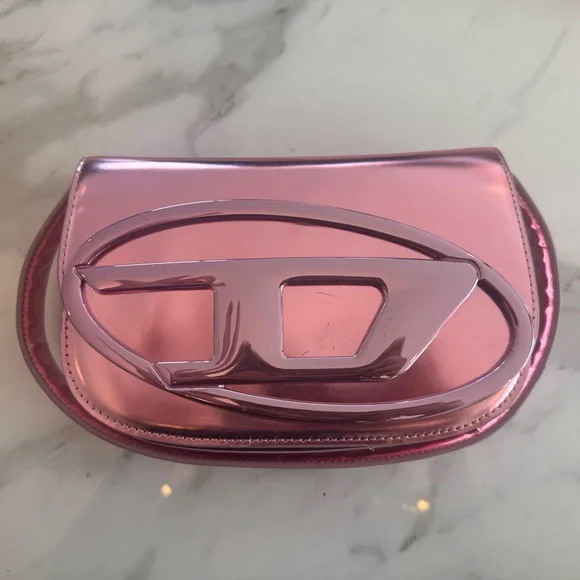 Diesel 1DR Metallic Pink Shoulder Bag - Picture 1 of 4